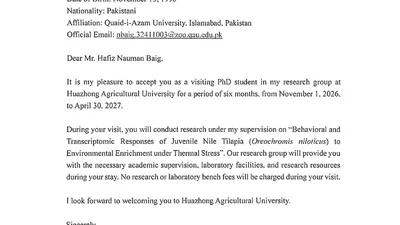 Selected for Visiting Doctoral Placement at Huazhong Agricultural University featured image